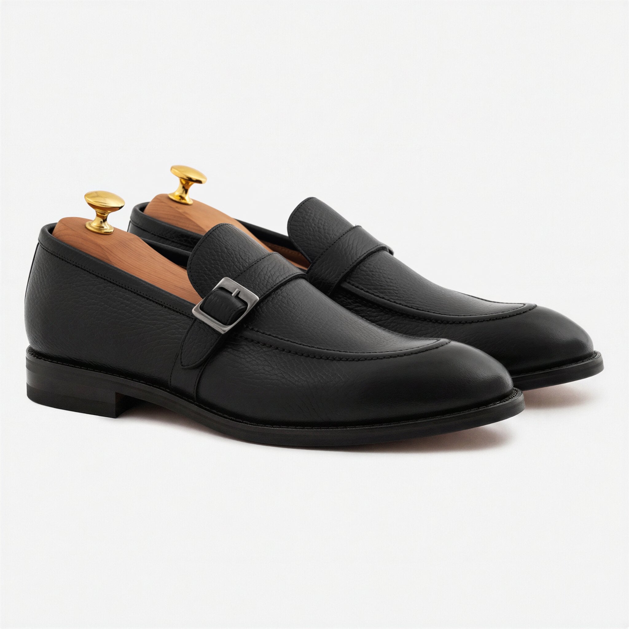 Archie Belted Loafer - Men's Pebbled Leather - Image 13