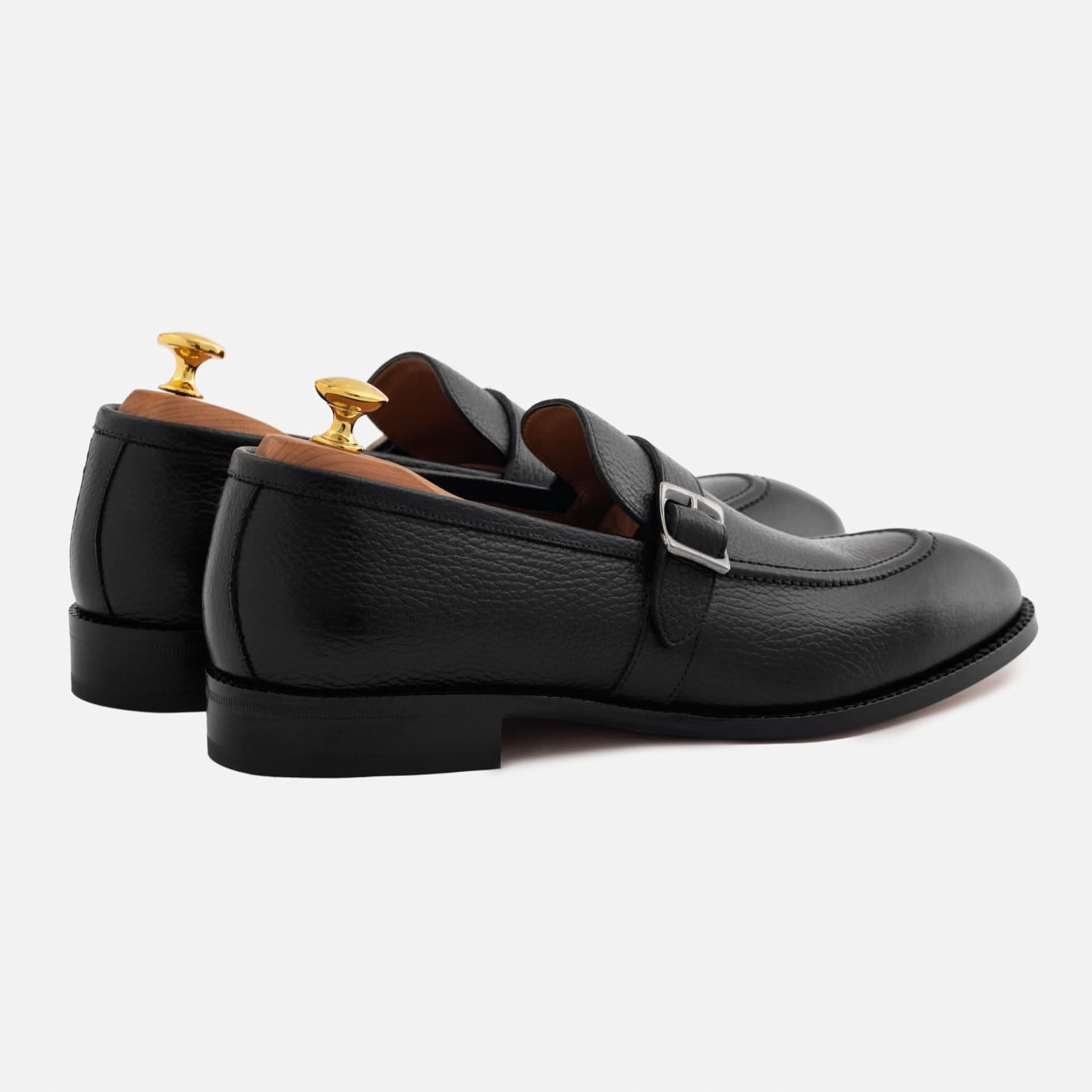 Archie Belted Loafer - Men's Pebbled Leather - Image 3