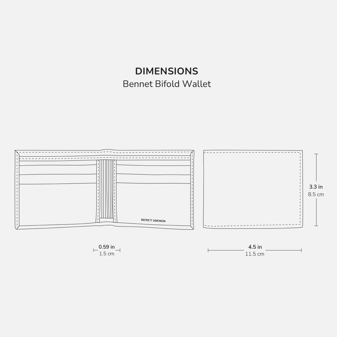 Bennett Bifold Wallet - Men's Embossed Leather - Image 11