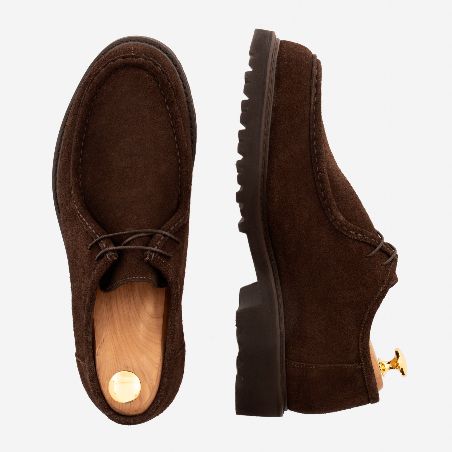 Theo Derbies - Men's Water-Repellent Suede - Image 4