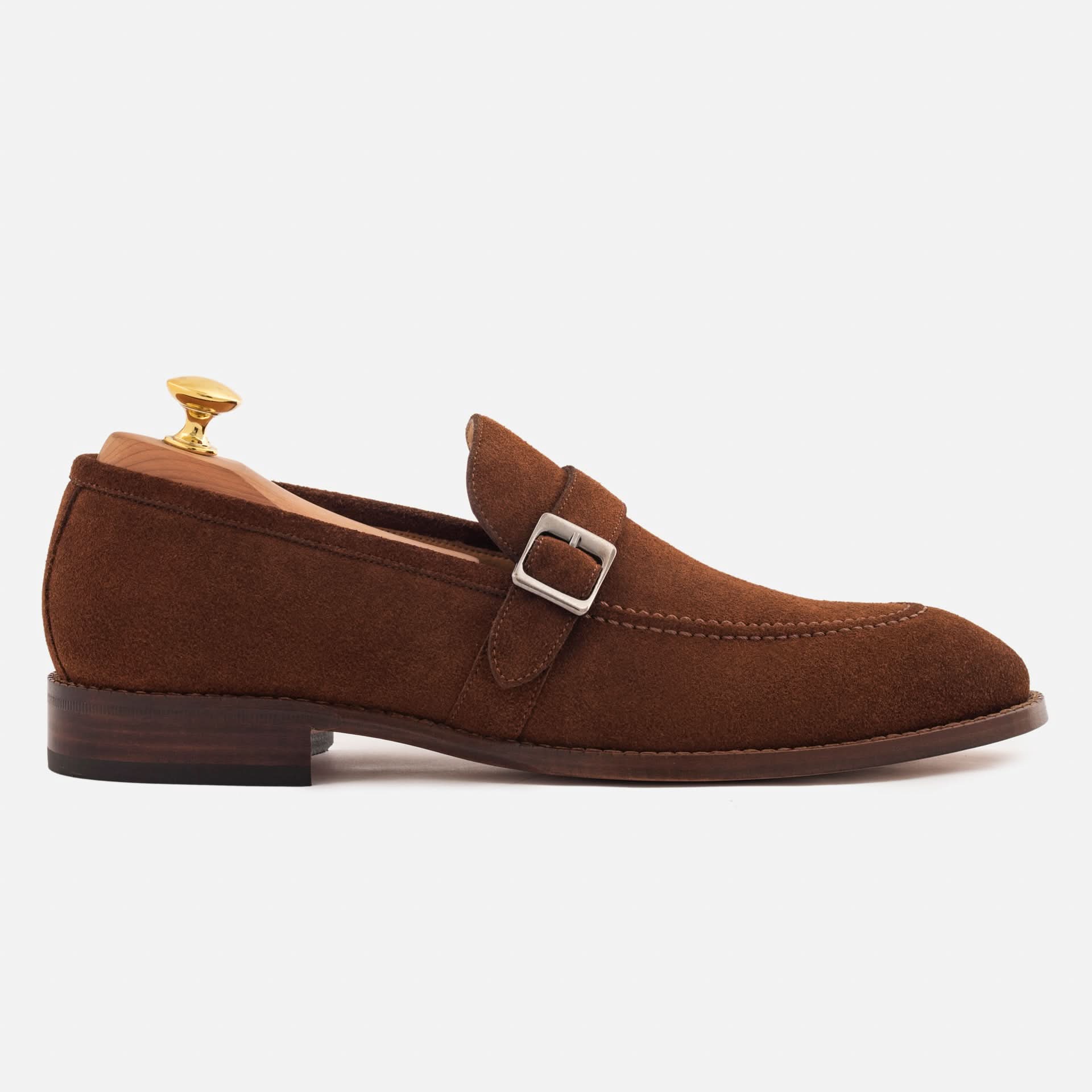 Archie Belted Loafer - Men's Water-Repellent Suede - Image 8