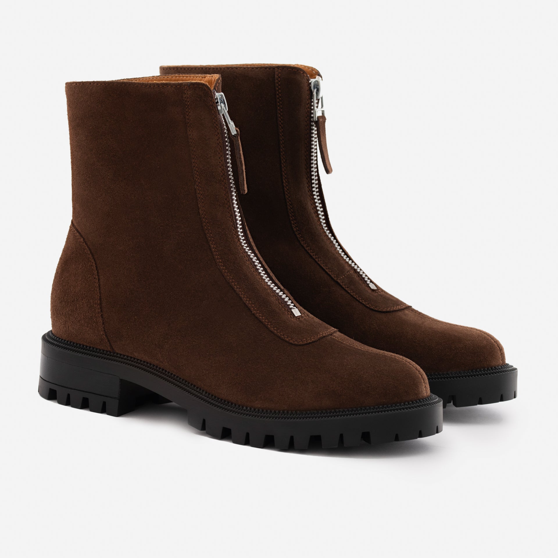 Jenna Zip Up Boots - Women's Water-Repellent Suede - Image 6