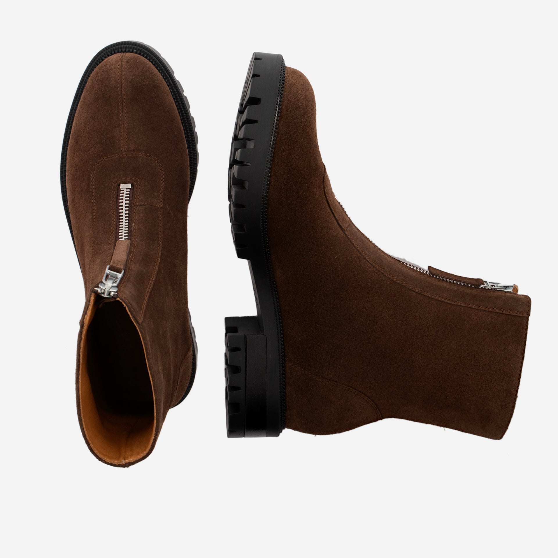 Jenna Zip Up Boots - Women's Water-Repellent Suede - Image 9