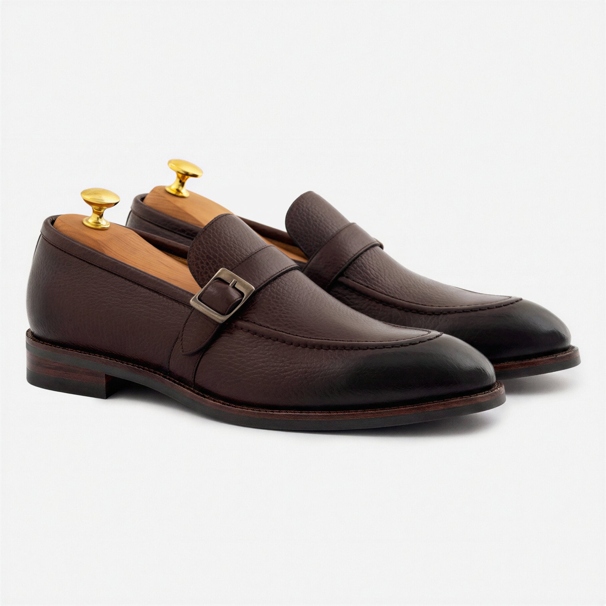 Archie Belted Loafer - Men's Pebbled Leather - Image 19