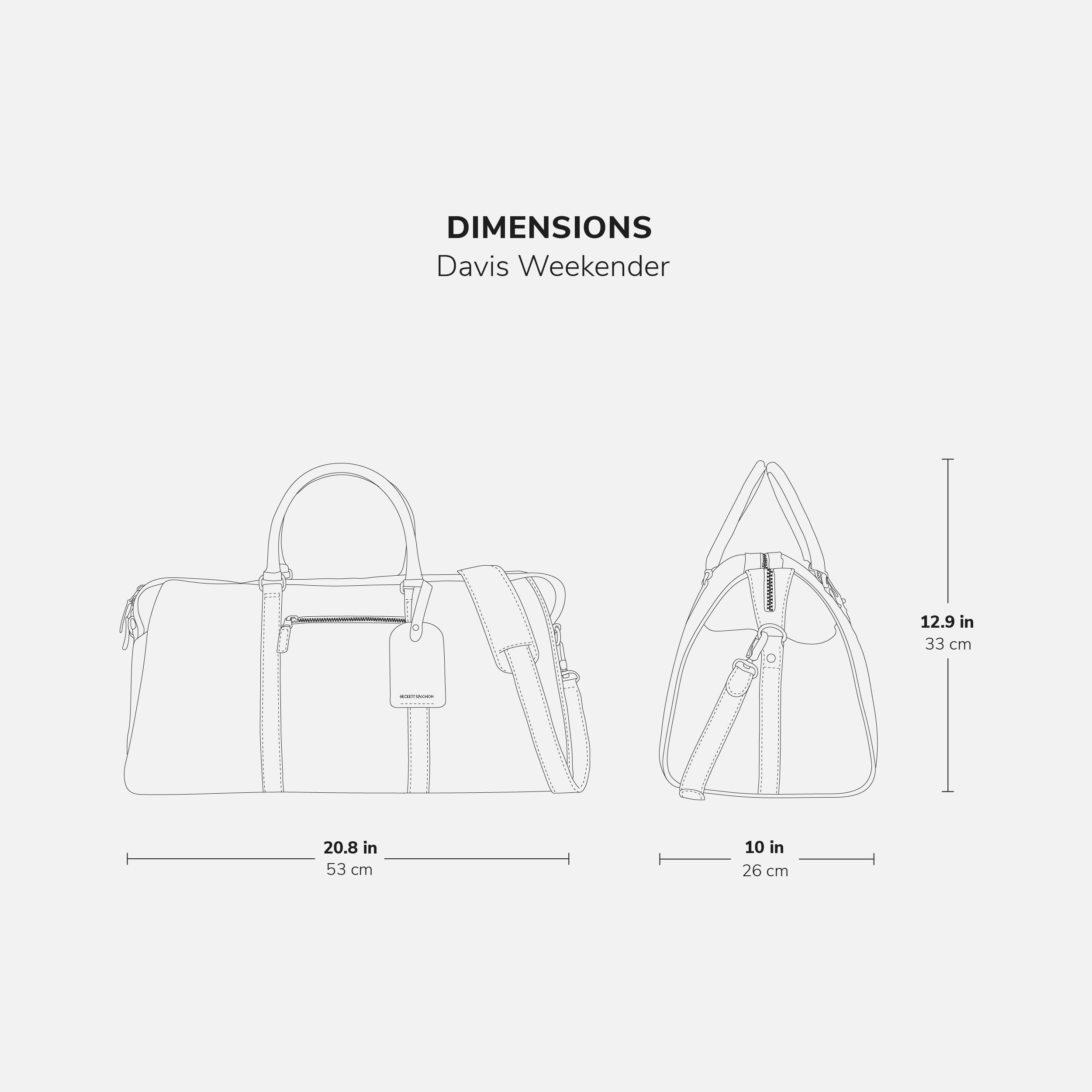 Davis Weekender Bag - Pebbled - Men's - Image 17