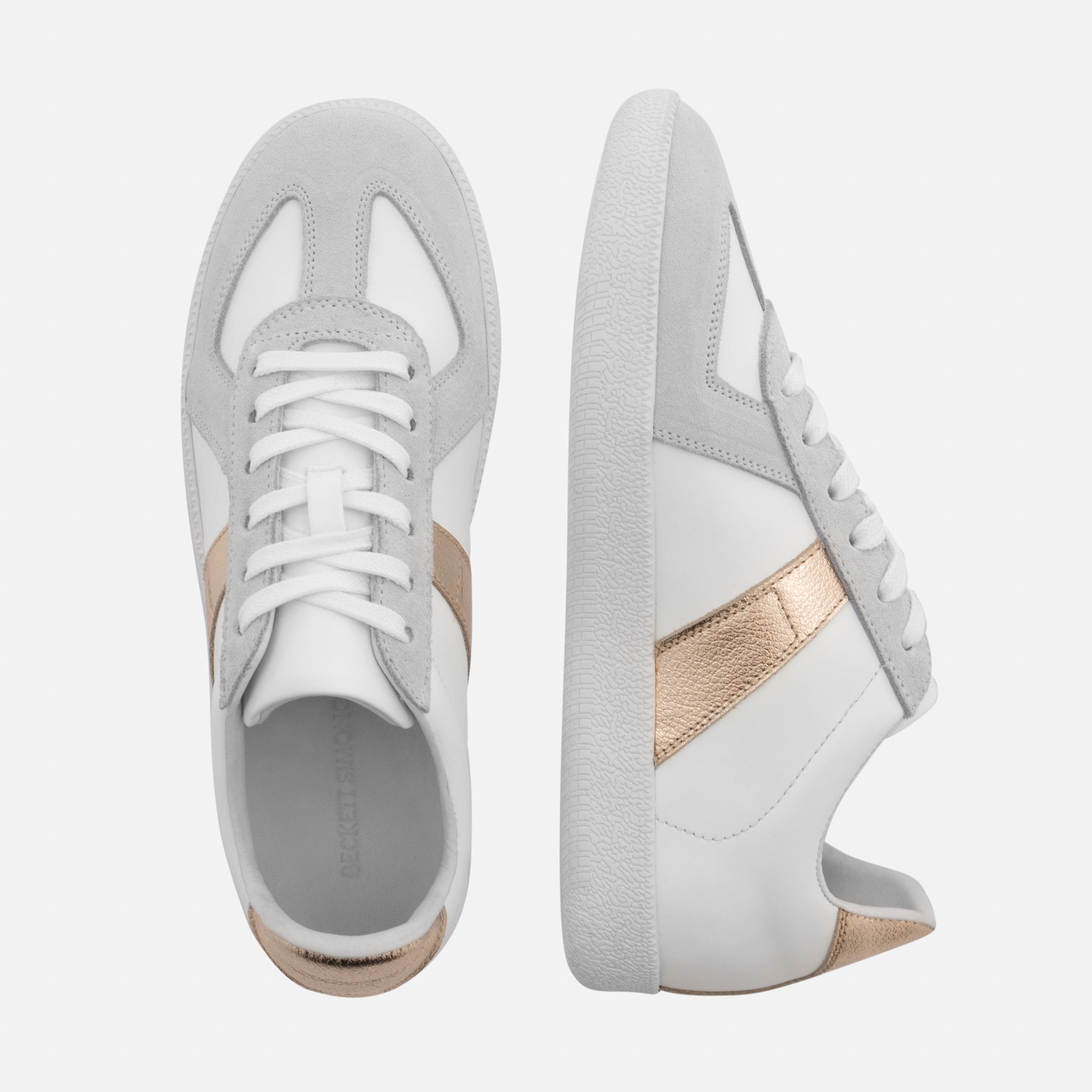 Morgen Trainers - Metallic Leather & Suede - Women's - Image 9