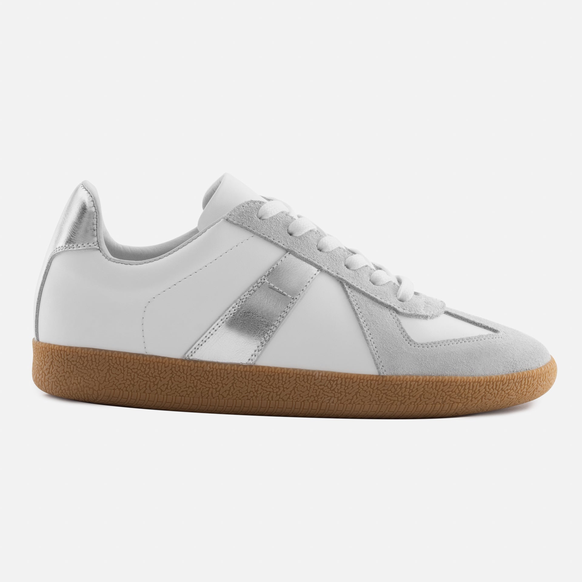 Morgen Trainers - Metallic Leather & Suede - Women's - Image 12